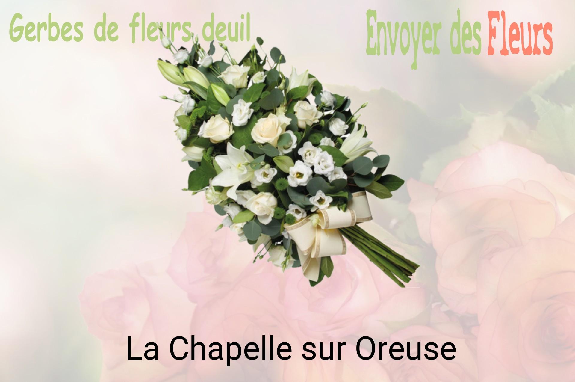 Gerbe de fleurs de deuil livrée à La Chapelle-sur-Oreuse